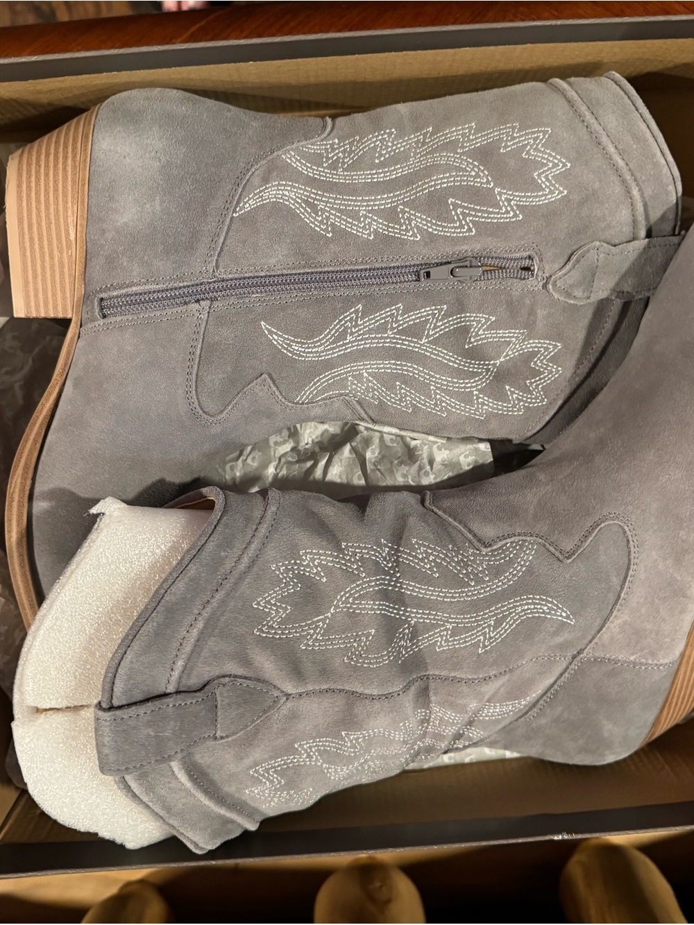 Crown Vintage Gray cowgirl boots - Picture 2 of 12